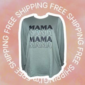 [FREE SHIPPING] SHEIN XS Maternity “Mama” Long Sleeve Top